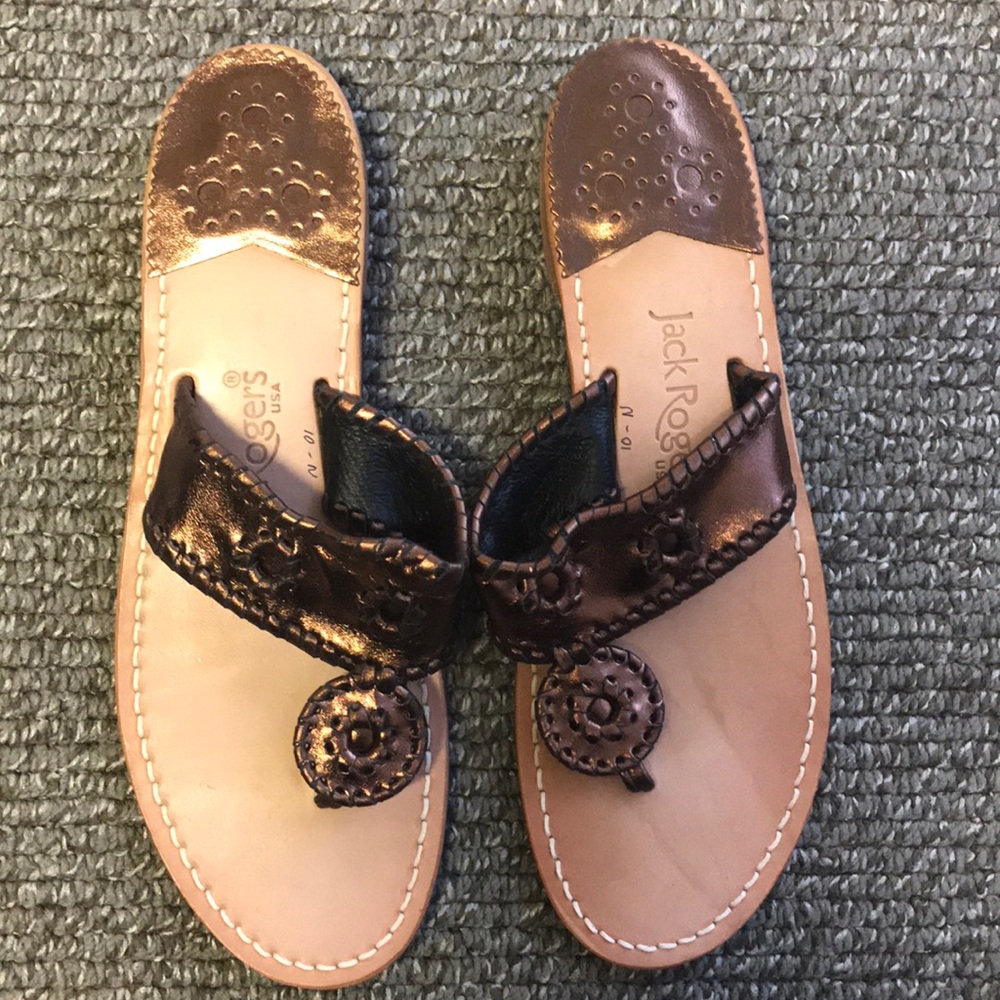 Jack Rogers sandals - Bronze -Narrow Never Worn